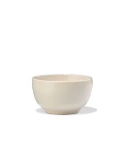 schaaltje Ø7cm Puur aardewerk gebroken wit