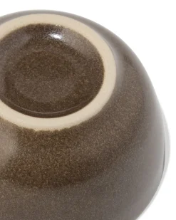 schaaltje Ø7cm Puur aardewerk donkerbruin