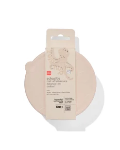 schaaltje met afneembare zuignap en deksel beige