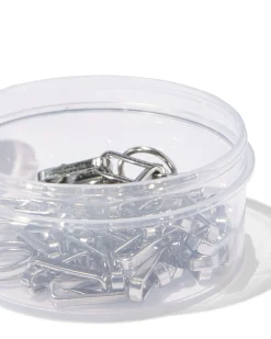 schakelketting 42cm rvs met ringetjes