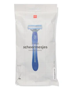 scheermesjes 3-blad - 8 stuks