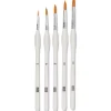 schilderpenselen met ronde punt - 5 stuks