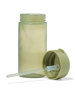 schoolbeker met rietje 300ml groen