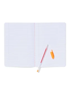 schriften A5 gelinieerd roze - 3 stuks