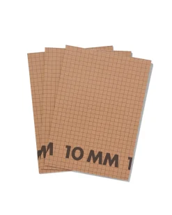 schriften A4 geruit 10 mm - 3 stuks