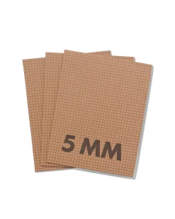 schriften A5 geruit 5 mm - 3 stuks