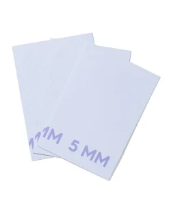 schriften A4 geruit 5mm blauw - 3 stuks