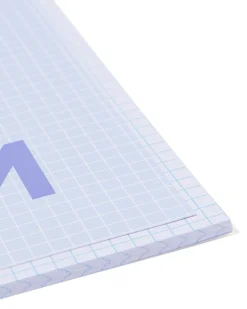 schriften blauw A5 geruit 5mm - 3 stuks