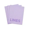 schriften lila A5 gelinieerd - 3 stuks