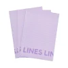 schriften lila A4 gelinieerd - 3 stuks