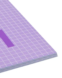 schriften lila A5 geruit 5mm - 3 stuks