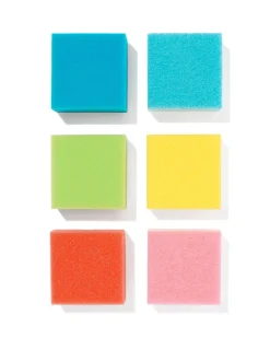 schuursponsjes 8x8x3 - 6 stuks