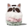 scrunchies fluffy wasbeer - 3 stuks