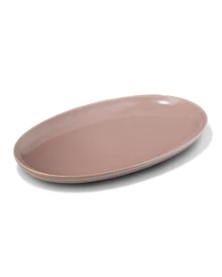 serveerschaal 20 x 32 x 3cm Puur aardewerk taupe