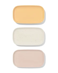 serveerschaaltjes 17x9cm keramiek - 3 stuks