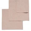 servetten beige met glitters chambray katoen 47x47 - 2 stuks