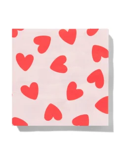 servetten hart 33x33cm - 20 stuks