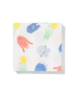 servetten 24x24cm monster - 20 stuks.