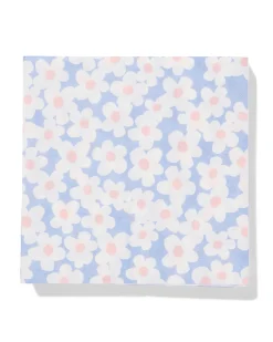 servetten 33x33cm papier bloem - 20 stuks