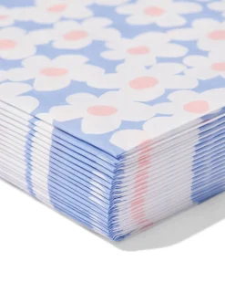 servetten 33x33cm papier bloem - 20 stuks