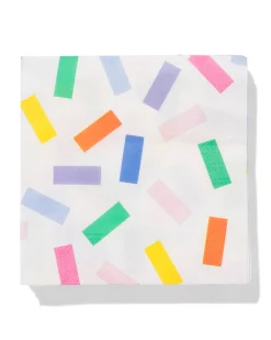 servetten 24x24cm papier kleur - 20 stuks