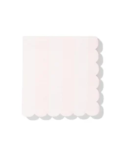 servetten 24x24cm papier strepen roze - 20 stuks