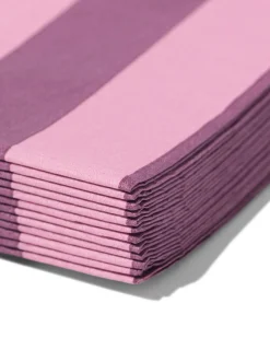 servetten 33x18cm papier streep - 12 stuks