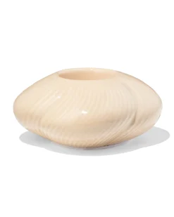 sfeerlichthouder keramiek twist crème