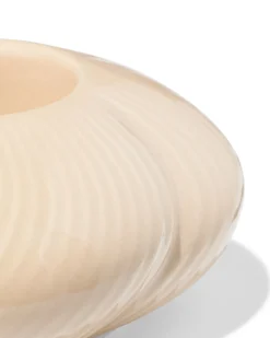 sfeerlichthouder keramiek twist crème