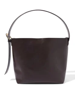 shopper leerlook bruin