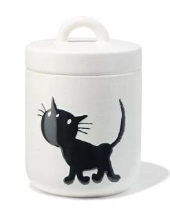 Siepie snoepjespot 17x11.5x11.5cm wit