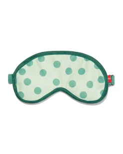 slaapmasker groen met stippen