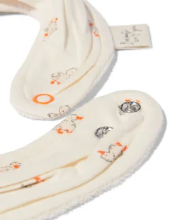 slabbetjes met eendjes katoen/badstof- 2 stuks