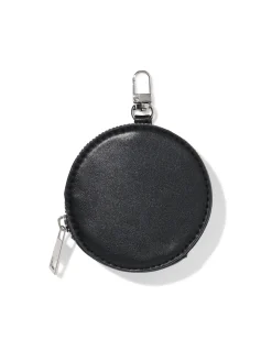 sleuteletui 13x9x9cm rond zwart