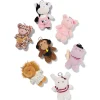 sleutelhanger knuffeldier 10x6x13cm assorti
