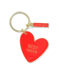 sleutelhanger 5x4.5cm hart liefde