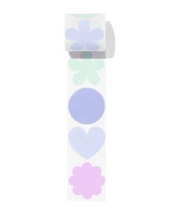sluitstickers bloemen - 60 stuks