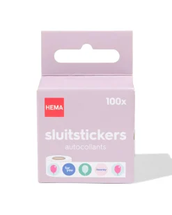 sluitstickers feest - 100 stuks