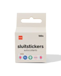 sluitstickers feest - 100 stuks