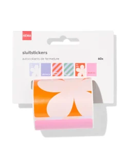 sluitstickers strepen - 60 stuks