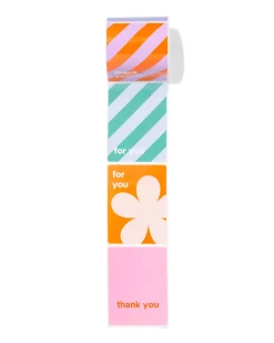 sluitstickers strepen - 60 stuks