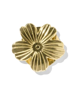 smartphone ring ⌀5cm bloem goud