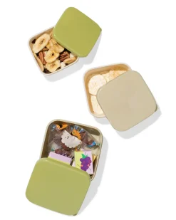 snackboxen groen - 3 stuks