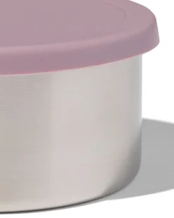 snackboxen rvs roze - 2 stuks