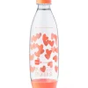 SodaStream kunststof fles 1L hartjes koraal