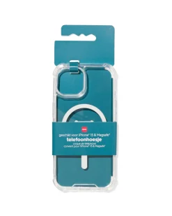 softcase met MagSafe voor iPhone 15 transparant