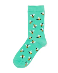 sokken voor volwassenen 'just bee yourself' groen