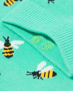 sokken voor volwassenen 'just bee yourself' groen