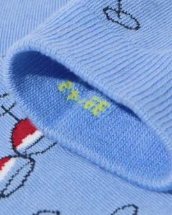 sokken voor volwassenen 'toast to the host' blauw