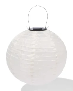 solar lampion ⌀28cm wit
